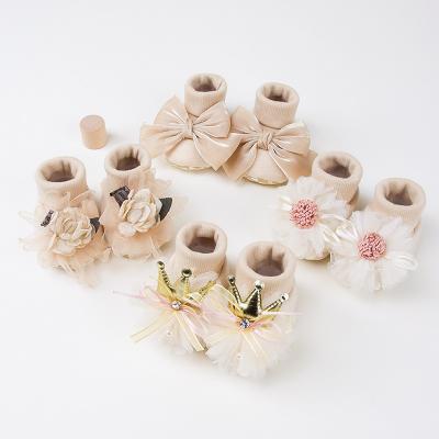 Zahara 宝宝鞋袜春秋软底学步彩棉中筒袜套